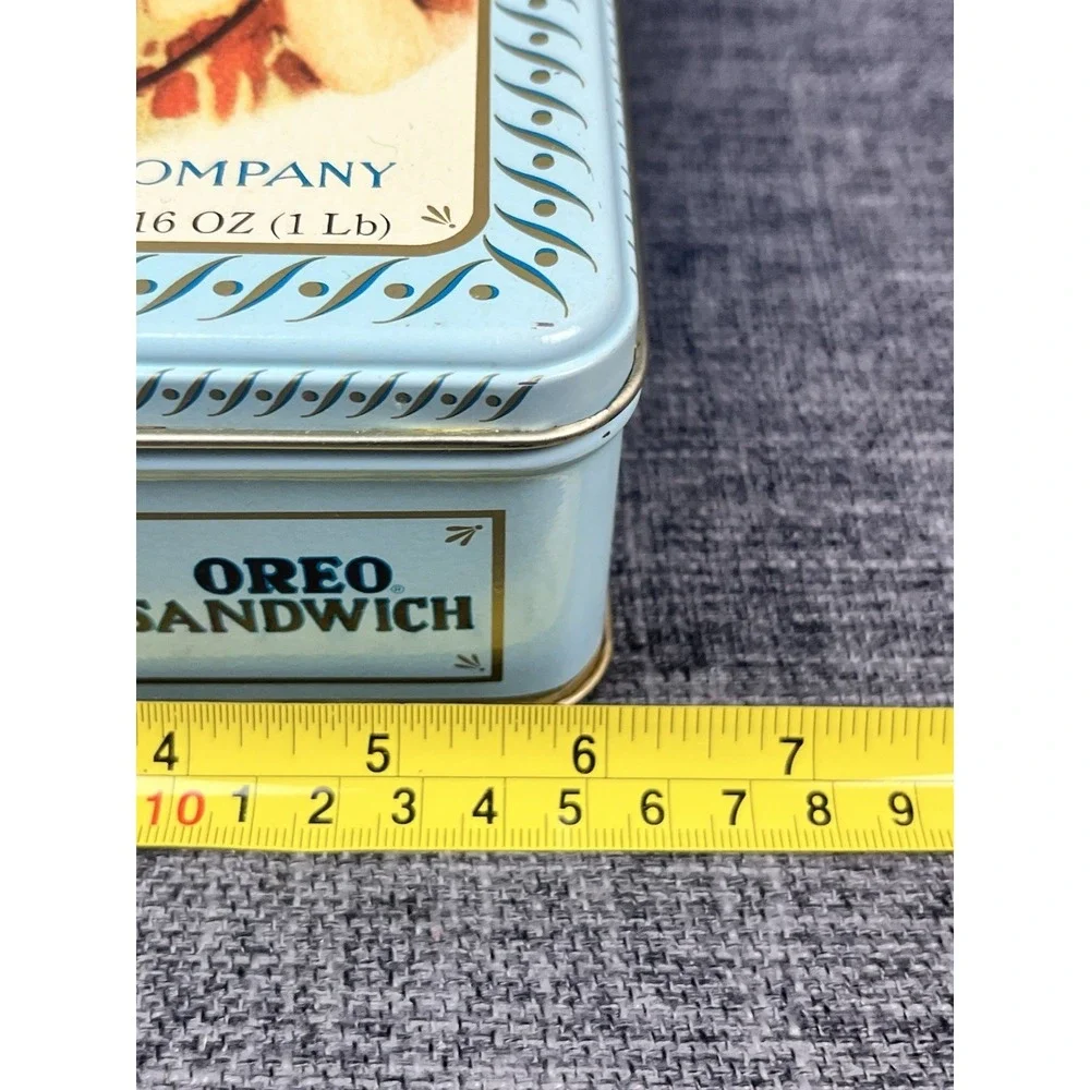 1986 Vintage Style Oreo Sandwich Cookie Tin Box National Biscuit Company Retro
